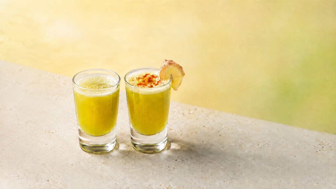 Matcha-Ingwer-Shot mit Apfel: Der natürliche Pre-Workout-Booster