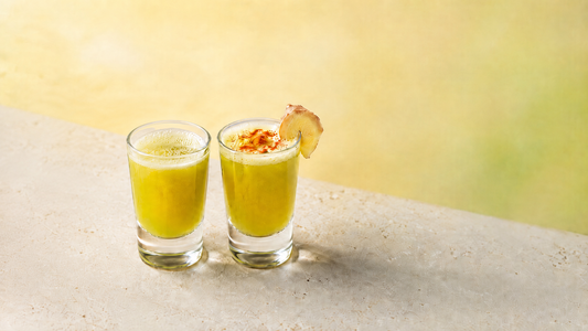 Matcha-Ingwer-Shot mit Apfel: Der natürliche Pre-Workout-Booster