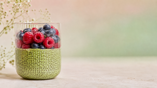 Matcha-Chia-Pudding-Drink: Energie zum Trinken für lange Tage